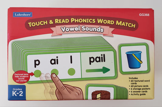 Touch & Read Vowel Sounds Match