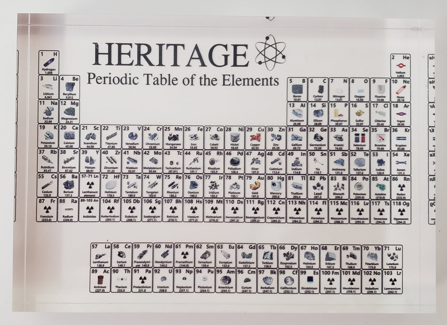 Acrylic Periodic Table of the Elements