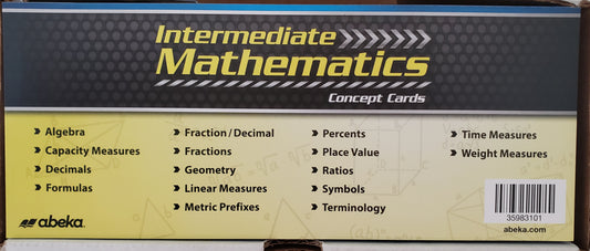 Intermediate Mathematics Concept Cards