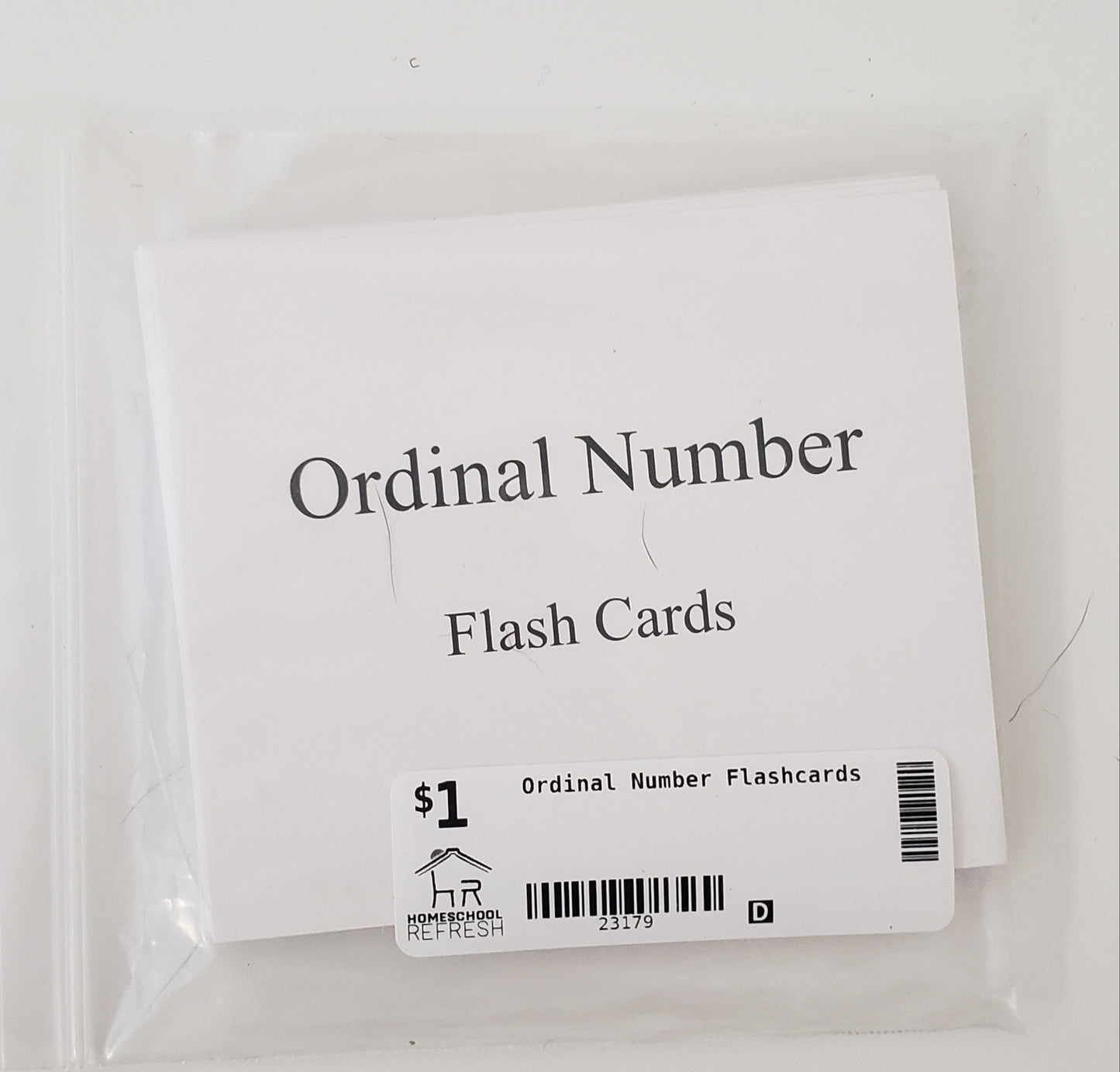 Ordinal Number Flashcards
