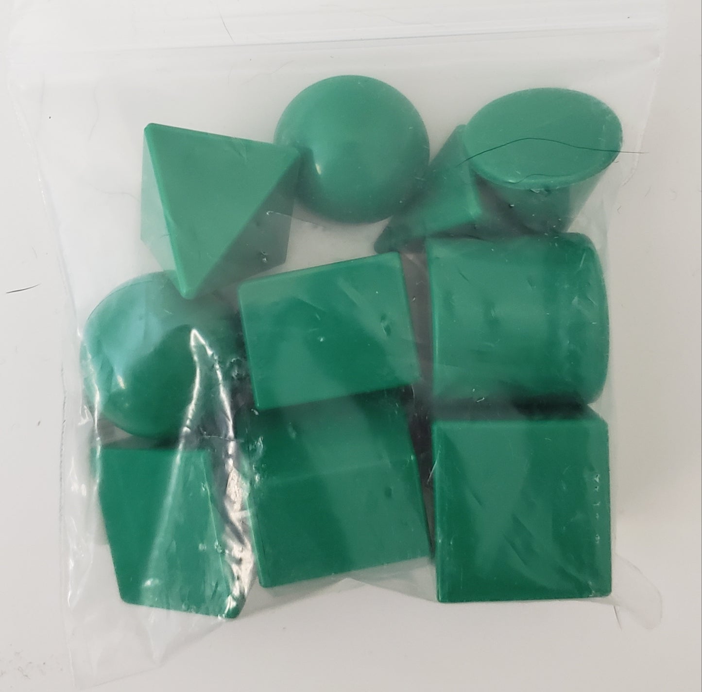 Plastic 3D shapes (10)