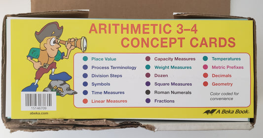 Arithmetic Concept Cards 3-4