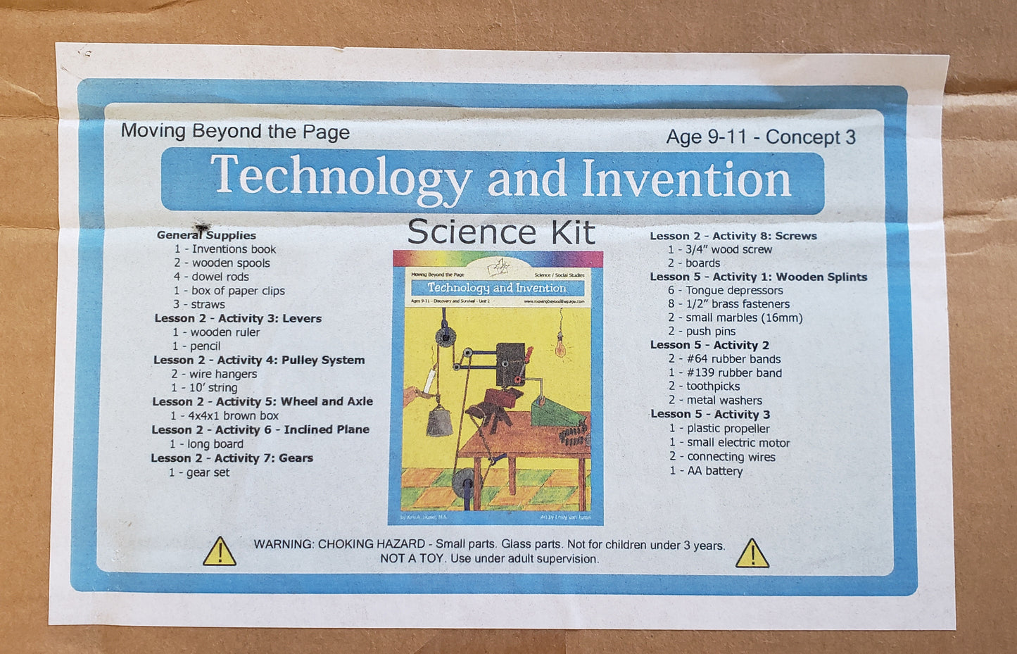 Moving Beyond the Page: Technology & Invention Science Kit