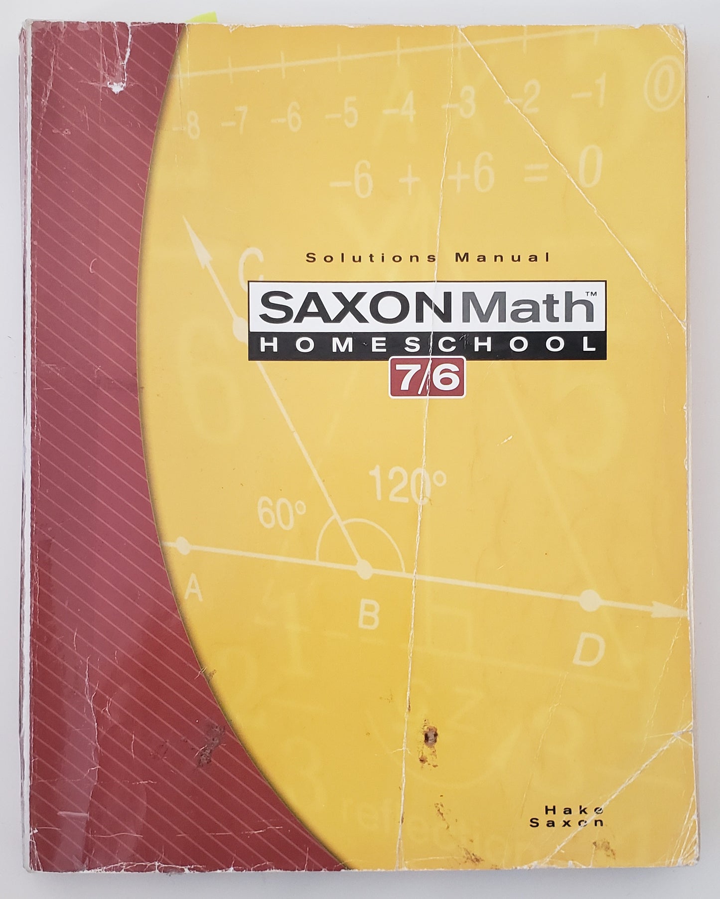 Saxon Math Homeschool 7/6 Solutions Manual