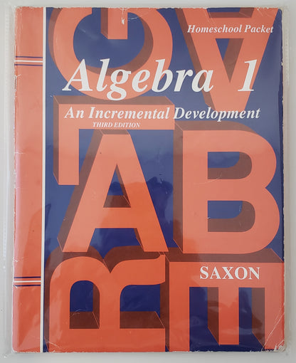 Saxon Algebra 1, Answer Key Booklet & Test Forms