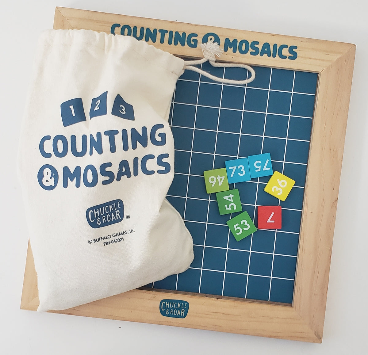 Counting & Mosaic Board with 100 Tiles