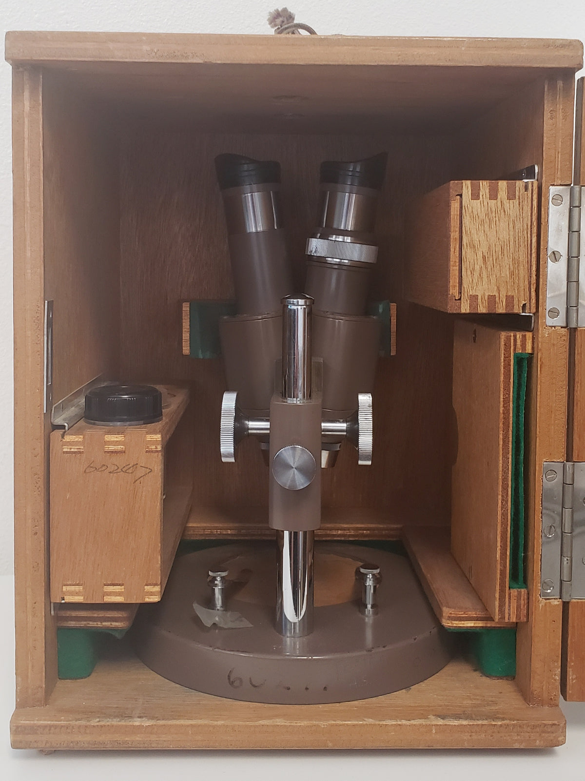 Vintage Swift 60247 Microscope in Wood Case