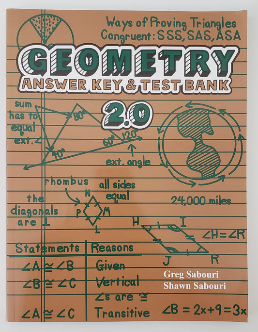 Geometry A Teaching Textbook Answer Key & Test Bank
