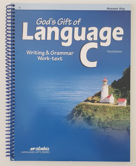 God's Gift of Language C Writing & Grammar Work-Text Answer Key