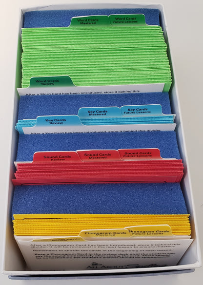 All About Spelling Level 1 Cards with box & dividers