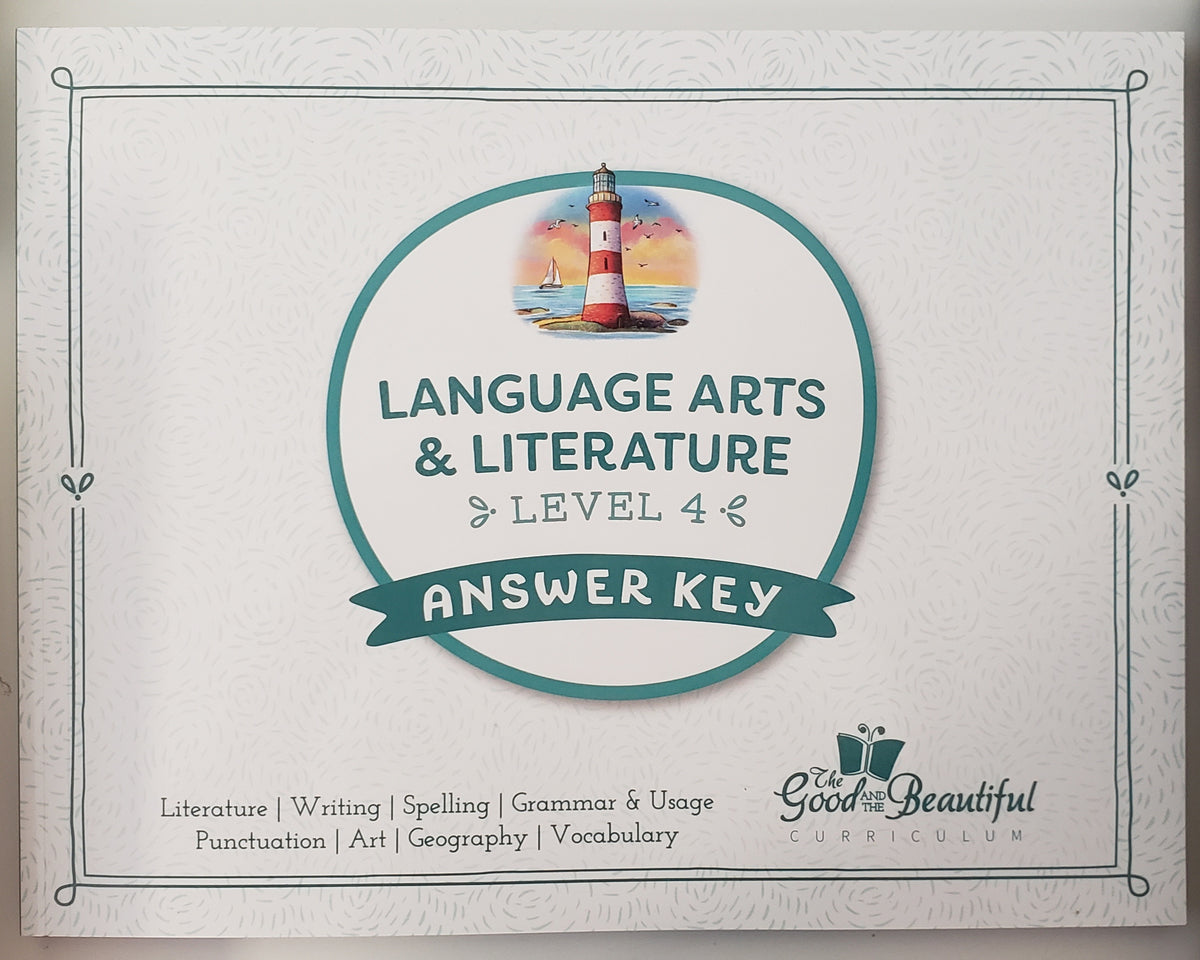 Language Arts & Literature Level 4 Answer Key