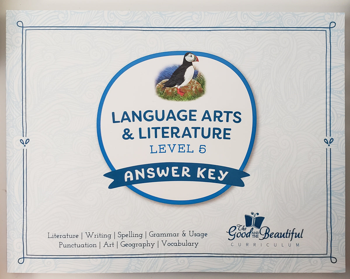 Language Arts & Literature Level 5 Answer Key