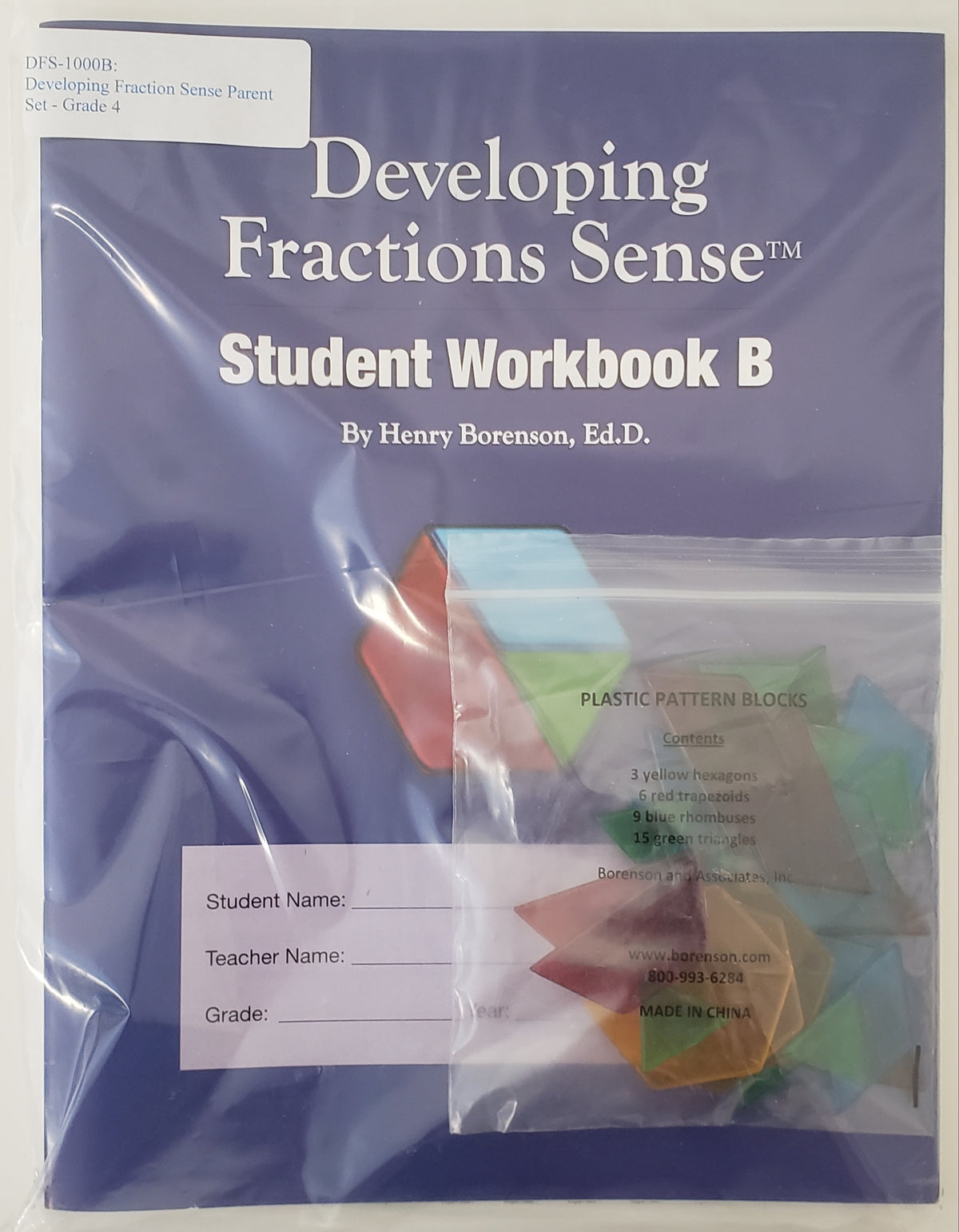 Developing Fractions Sense B: Teacher Set 4th Grade