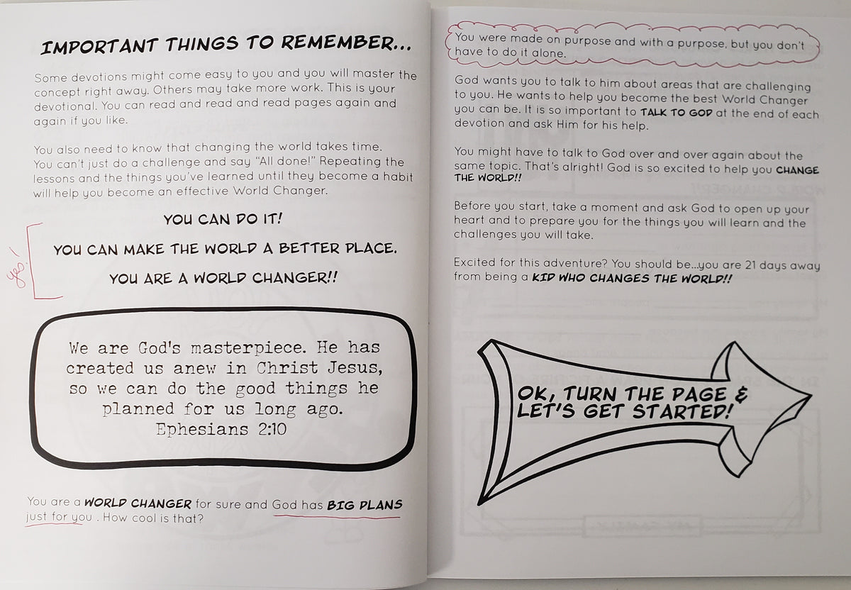 World Changer: 21-Day Kids' Devotional