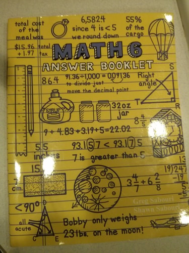 Math 6 A Teaching Textbook Answer Booklet