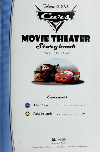 Disney Pixar Cars Movie Theater Storybook