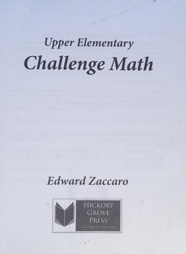 Upper Elementary Challenge Math