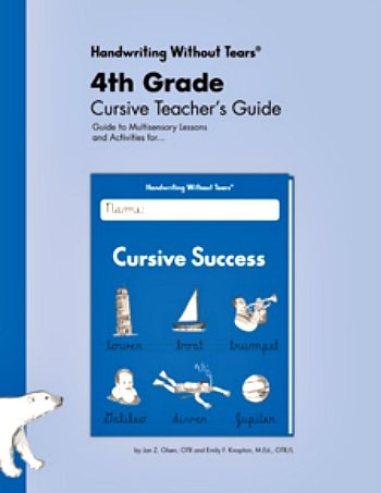4th Grade Cursive Teacher's Guide