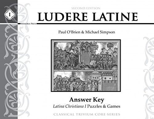Latina Christiana Games & Puzzles Ludere Latine I Answer Key