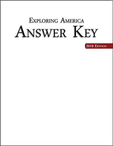 Exploring America Guide for Parents and Answer Key