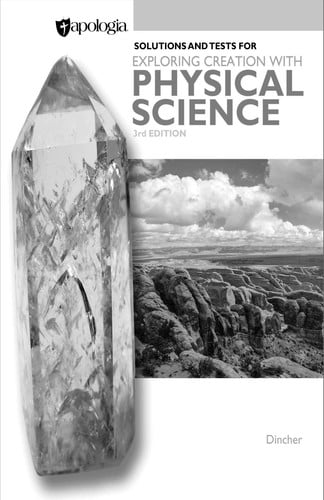 Exploring Creation with Physical Science Solutions and tests
