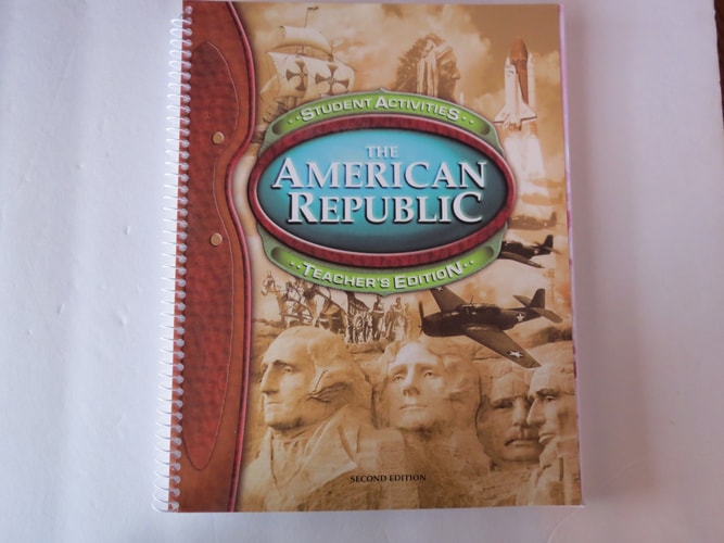 The American Republic for Christian Schools: Student Activities Teacher's Edition