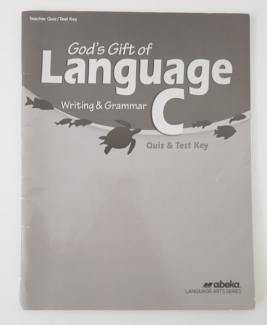 God's Gift of Language C Quiz & Test Key