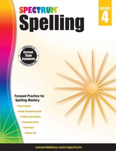 Spectrum Spelling Workbook Grade 4