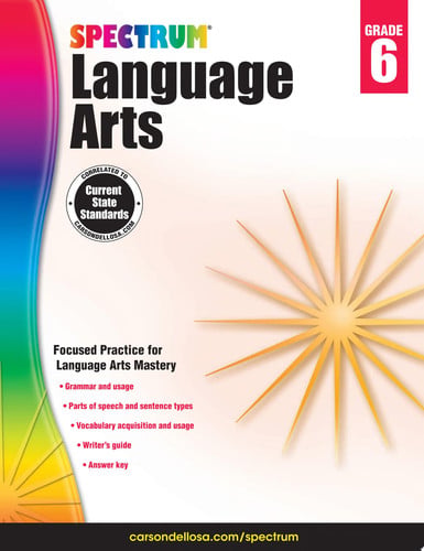 Spectrum Language Arts, Grade 6
