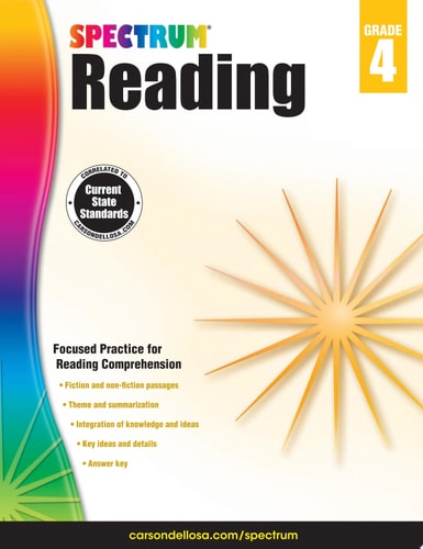 Spectrum Reading Comprehension Workbook 4th Grader