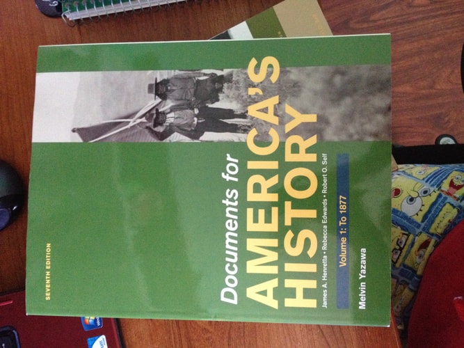 Documents for America's History Vol 1 & 2, 7th Edition