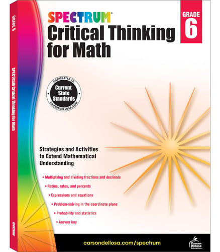 Spectrum Critical Thinking for Math, Grade 6 Volume 48