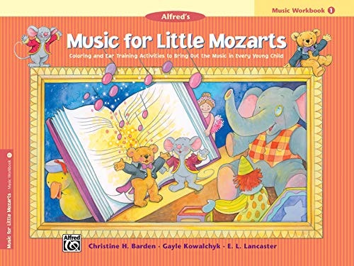 Music for Little Mozarts Music Workbook, Bk 1 Coloring and Ear Training
