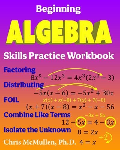 Beginning Algebra Skills Practice Workbook